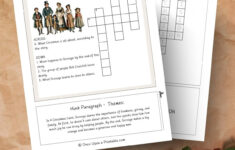 A Christmas Carol Crossword Puzzles (Free To Print) – Once Upon A for Crossword Puzzle A Christmas Carol