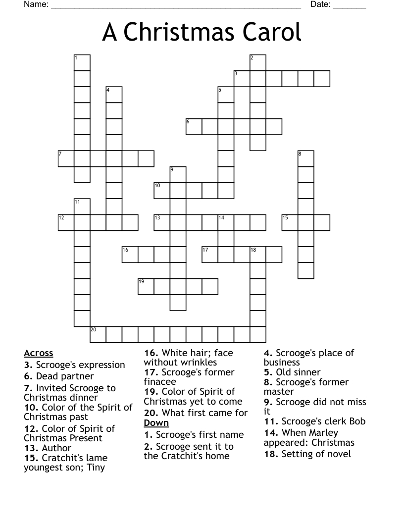 a christmas carol crossword wordmint with clerk in a christmas carol crossword clue A Christmas Carol Crossword - Wordmint with Clerk In A Christmas Carol Crossword Clue