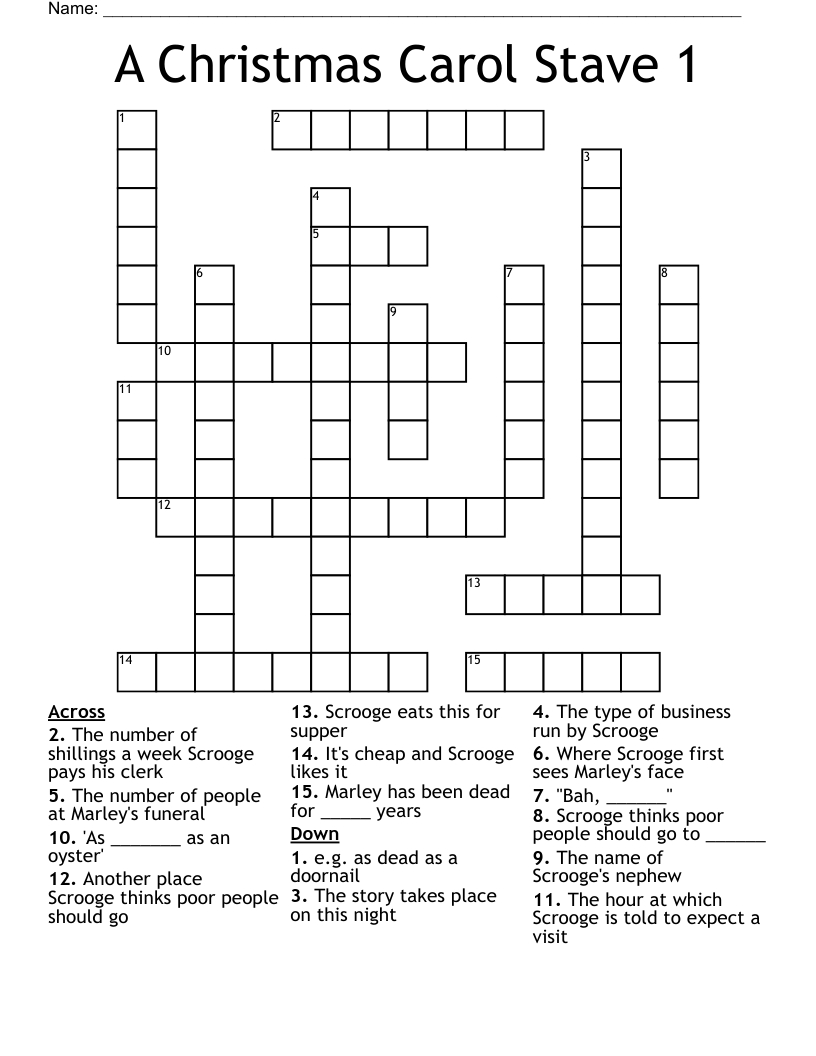 a christmas carol stave 1 crossword wordmint regarding a christmas carol crossword 1 answers A Christmas Carol Stave 1 Crossword - Wordmint regarding A Christmas Carol Crossword 1 Answers