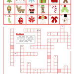 A Christmas Crossword With Word Ban…: English Esl Worksheets Pdf & Doc With Regard To Christmas Crossword Puzzle With Word Bank