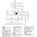 A Christmas Crossword   Wordmint Within Christmas Crosswords With Answers