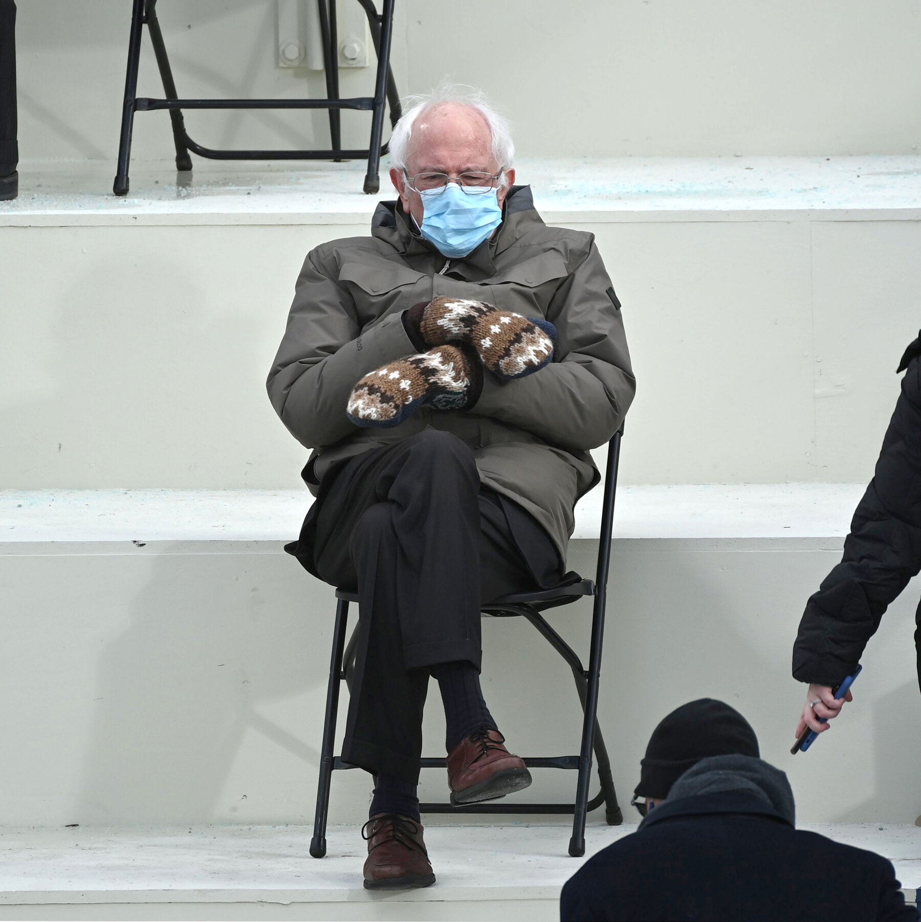 A Witness To History And Bernie Sanders In His Mittens - The New for Masked Mimes Associated With Christmas Crossword