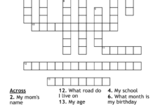 All About Me Crossword – Wordmint pertaining to Christmas Visitor Crossword Clue