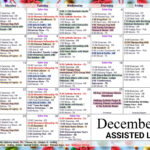 Assisted Living Calendar — Assisted Living At The Inn At Bear Trail With Regard To 12 Days Of Christmas Musician Crossword