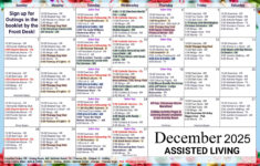 Assisted Living Calendar — Assisted Living At The Inn At Bear Trail with regard to 12 Days Of Christmas Musician Crossword