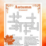 Autumn Crossword Puzzle, Fall Party Word Game, Fall Party With Christmas Dinner Centerpiece Crossword Clue 3 Letters