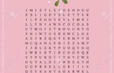 Beautiful Christmas Word Search Puzzle. Crossword Game About intended for Post Christmas Event Crossword Clue
