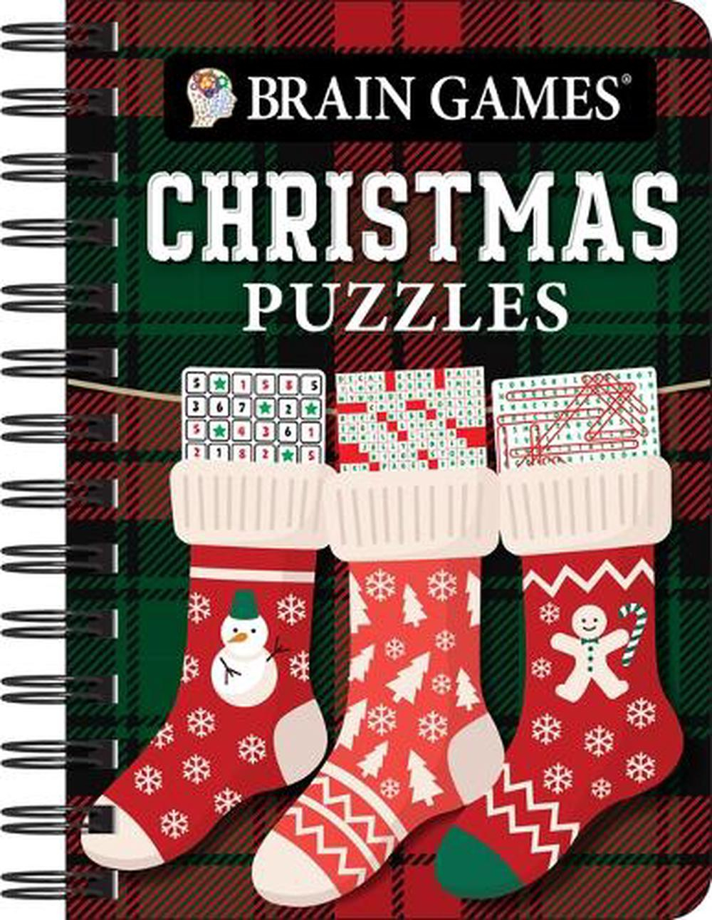 Brain Games - To Go - Christmas Puzzles (Stocking Cover) intended for Christmas Stocking Stuffer Crossword Clue