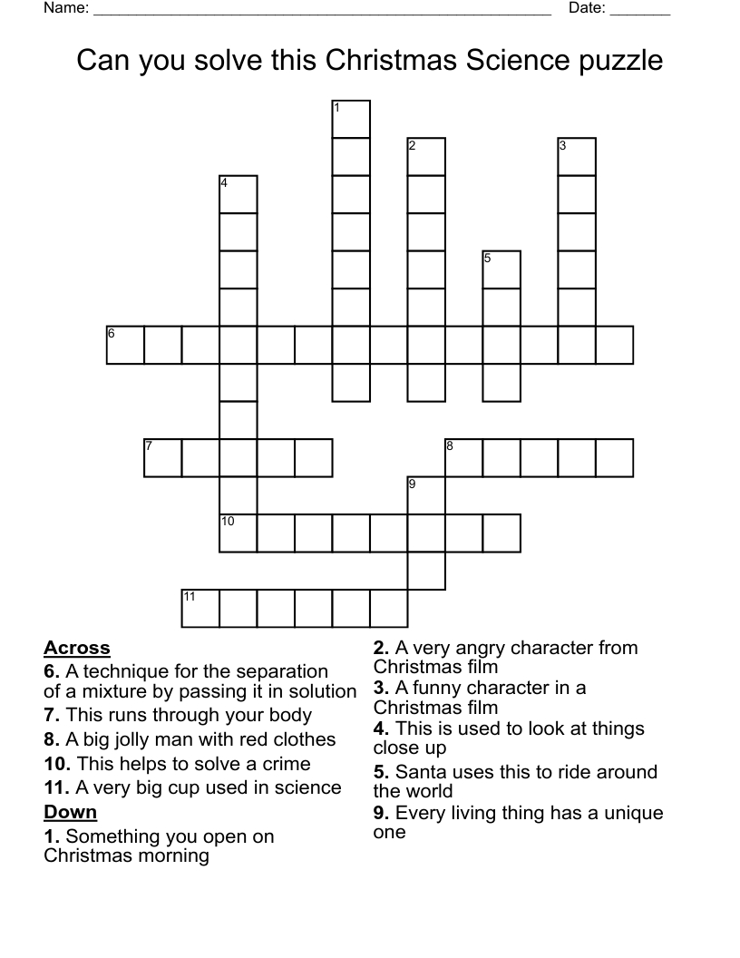 can you solve this christmas science puzzle crossword wordmint for the science of christmas crossword answers Can You Solve This Christmas Science Puzzle Crossword - Wordmint for The Science of Christmas Crossword Answers
