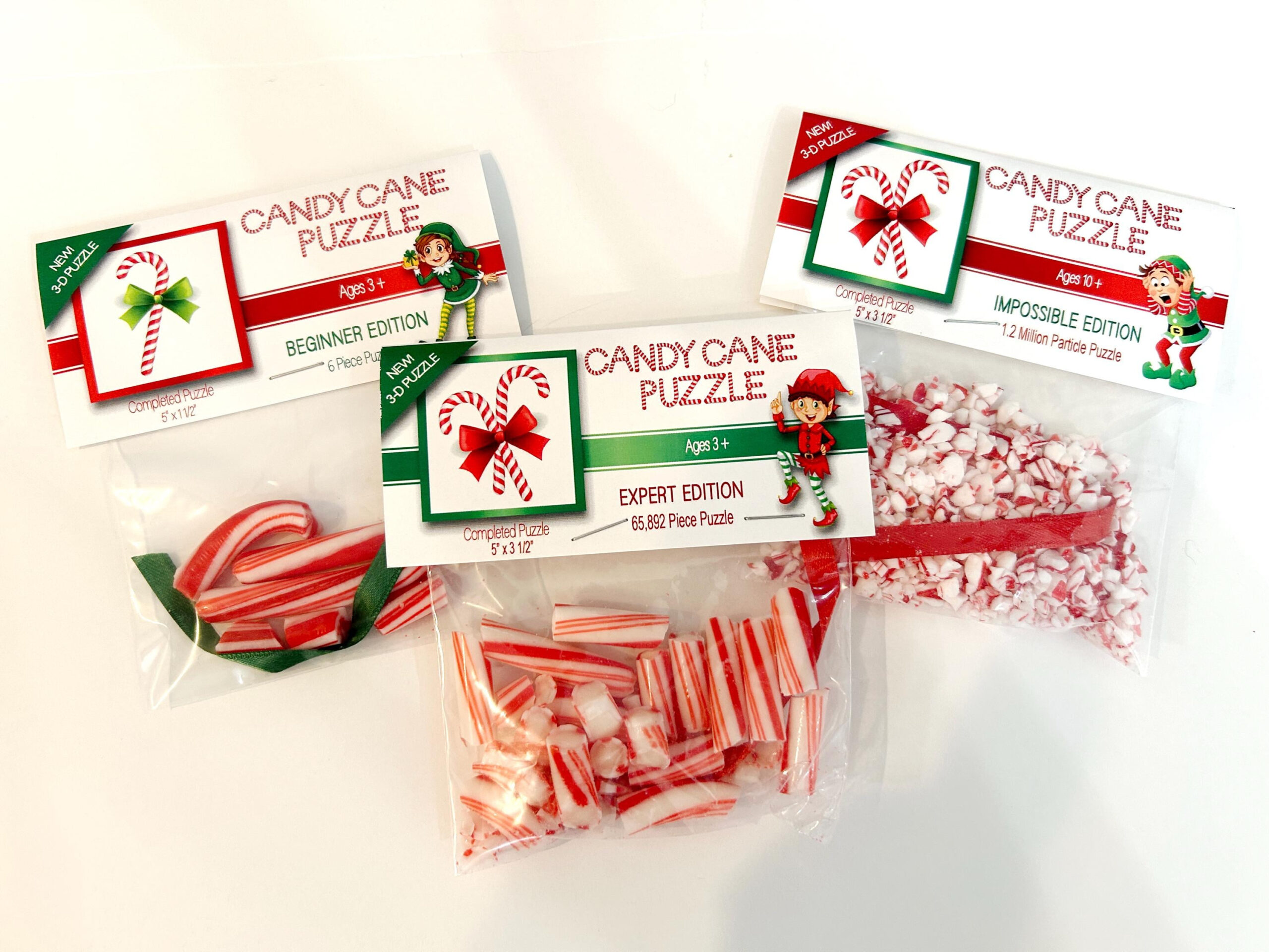 Candy Cane Puzzle - Etsy Canada with regard to Some Gag Christmas Gifts Crossword Clue