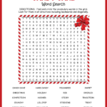 Candy Cane Word Search   Christmas Puzzles Within Source Of Some Halloween And Christmas Traditions Crossword Clue