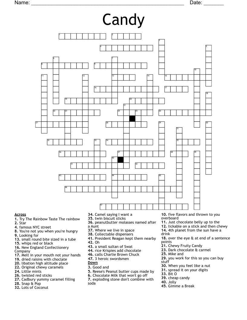 candy crossword wordmint pertaining to bit of christmas candy crossword Candy Crossword - Wordmint pertaining to Bit Of Christmas Candy Crossword