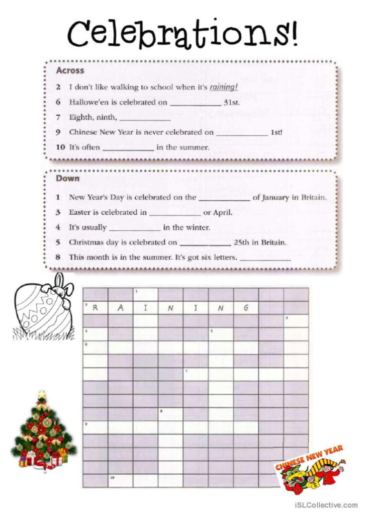 Christmas Around the World Crossword Christmas Around the World Crossword