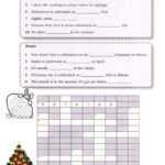Celebrations Around The World …: English Esl Worksheets Pdf & Doc Throughout Christmas Around The World Crossword Puzzle