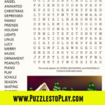 Charlie Brown Christmas Word Search In A Brown Christmas Crossword