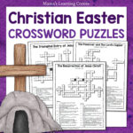 Christian Easter Crossword Puzzle Packet   Mamas Learning Corner Regarding Easter Or Passover But Not Christmas Crossword Clue