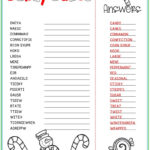 Christmas Candy Canes Word Scramble   Puzzlesandplans For Bit Of Christmas Candy Crossword