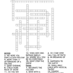 Christmas Carol Crossword Puzzle   Wordmint Within We Need A Little Christmas Musical Crossword