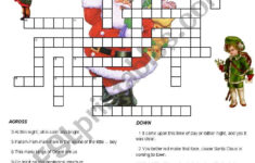 Christmas Carols And Songs Crossword – Esl Worksheetenglishchris with regard to Christmas Carol Crossword Puzzle