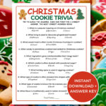 Christmas Cookie Trivia   Etsy Canada Within Christmas Cookie Spice Crossword Clue