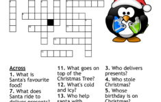 Christmas Cross Word Puzzle – Wordmint for He Hates Christmas Crossword Clue