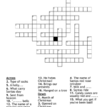 Christmas Cross Word Puzzle   Wordmint In He Hates Christmas Crossword