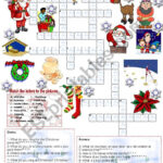 Christmas Crossword (05.12.2008)   Esl Worksheetemila In Christmas Crossword Puzzle Answer Key