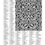 Christmas Crossword 40 X 65   Large (Kf) With Hard Christmas Crossword Puzzle