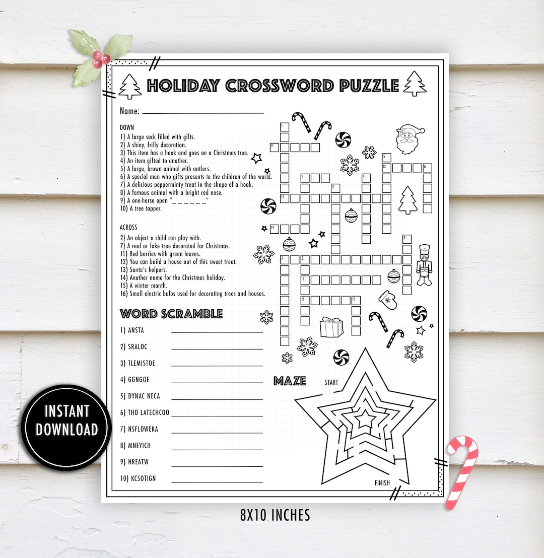 christmas crossword activity puzzle christmas worksheets winter with regard to spot for some christmas decorations crossword Christmas Crossword Activity Puzzle- "Christmas Worksheets" Winter with regard to Spot For Some Christmas Decorations Crossword
