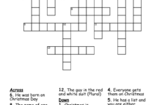Christmas Crossword Clue - Wordmint inside Christmas Crossword Clue 4