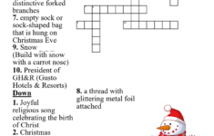 Christmas Crossword Clue – Wordmint pertaining to Christmas Evergreen Crossword Clue