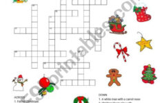 Christmas Crossword – Esl Worksheetalicemaeva regarding Like a Good Christmas Crossword