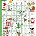 Christmas Crossword   Esl Worksheettecus Regarding Christmas Crossword Puzzle Worksheet