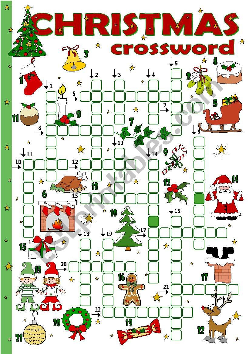 christmas crossword esl worksheettecus regarding christmas crossword puzzle worksheet Christmas Crossword - Esl Worksheettecus regarding Christmas Crossword Puzzle Worksheet