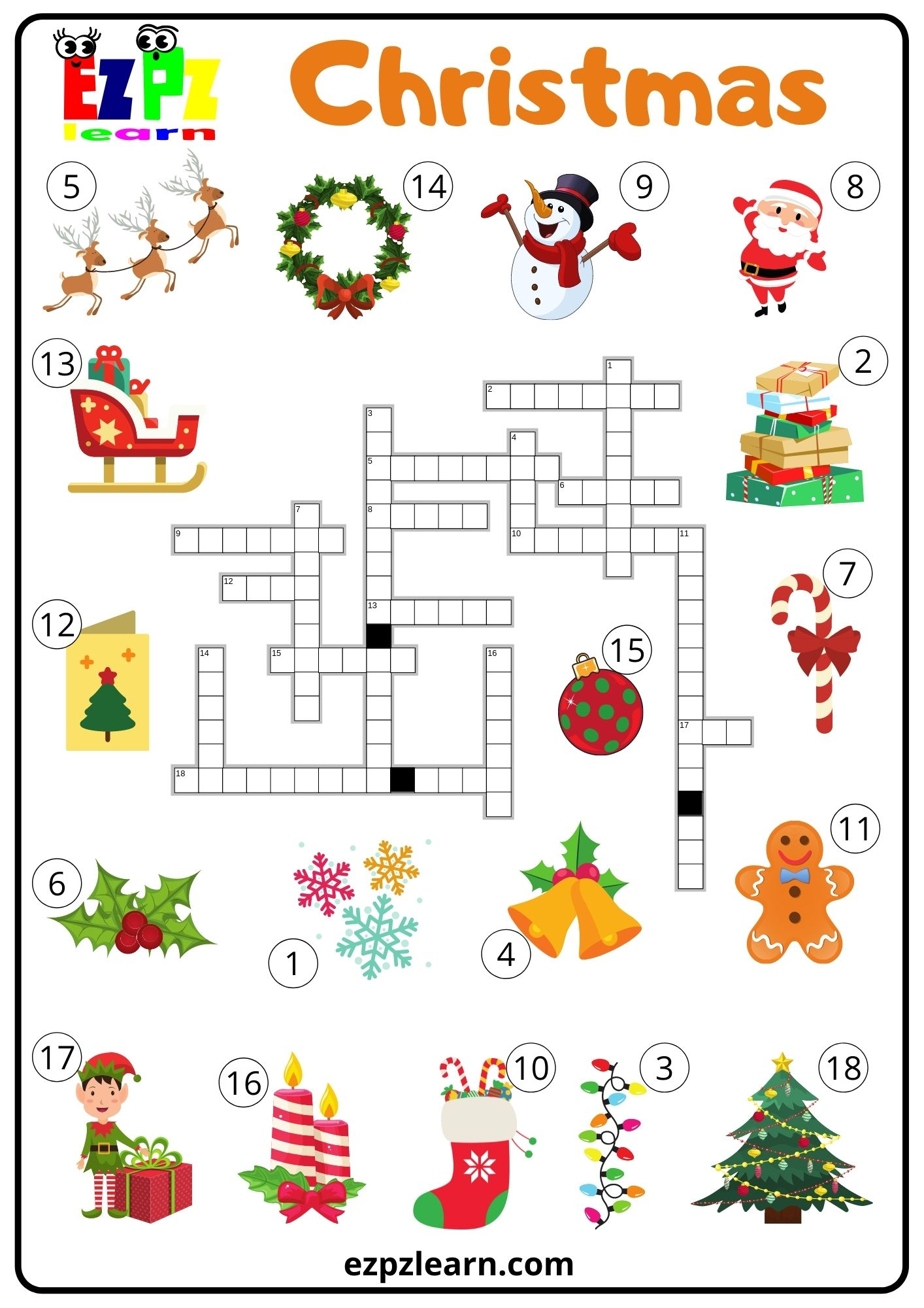 christmas crossword ezpzlearn inside christmas crossword online game Christmas Crossword - Ezpzlearn inside Christmas Crossword Online Game