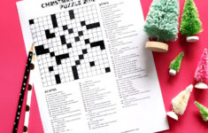 Christmas Crossword Puzzle 2018 – Karen Kavett in Christmas Crossword Puzzle For Adults With Answers