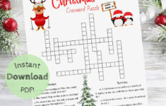 Christmas Crossword Puzzle, Christmas Family Games, Christmas Word regarding Christmas Is Here Crossword Puzzle