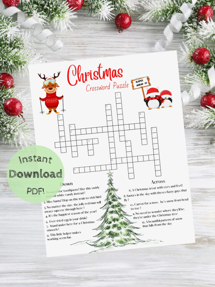 Christmas Is Here Crossword Puzzle