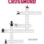 Christmas Crossword Puzzle   Cute & Free Printable | Saturdaygift In Printable Christmas Crossword Puzzle With Answers
