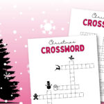 Christmas Crossword Puzzle   Cute & Free Printable | Saturdaygift Intended For After Christmas Event Crossword