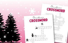 Christmas Crossword Puzzle – Cute & Free Printable | Saturdaygift intended for After Christmas Event Crossword