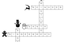 Christmas Crossword Puzzle – Cute & Free Printable | Saturdaygift regarding Christmas Purchase Crossword Clue