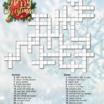 Christmas Crossword Puzzle   Etsy Australia With Christmas Crossword For Adults