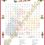 Christmas Crossword Puzzle Fun For Children Activity During The Regarding Christmas Symbol Crossword Clue