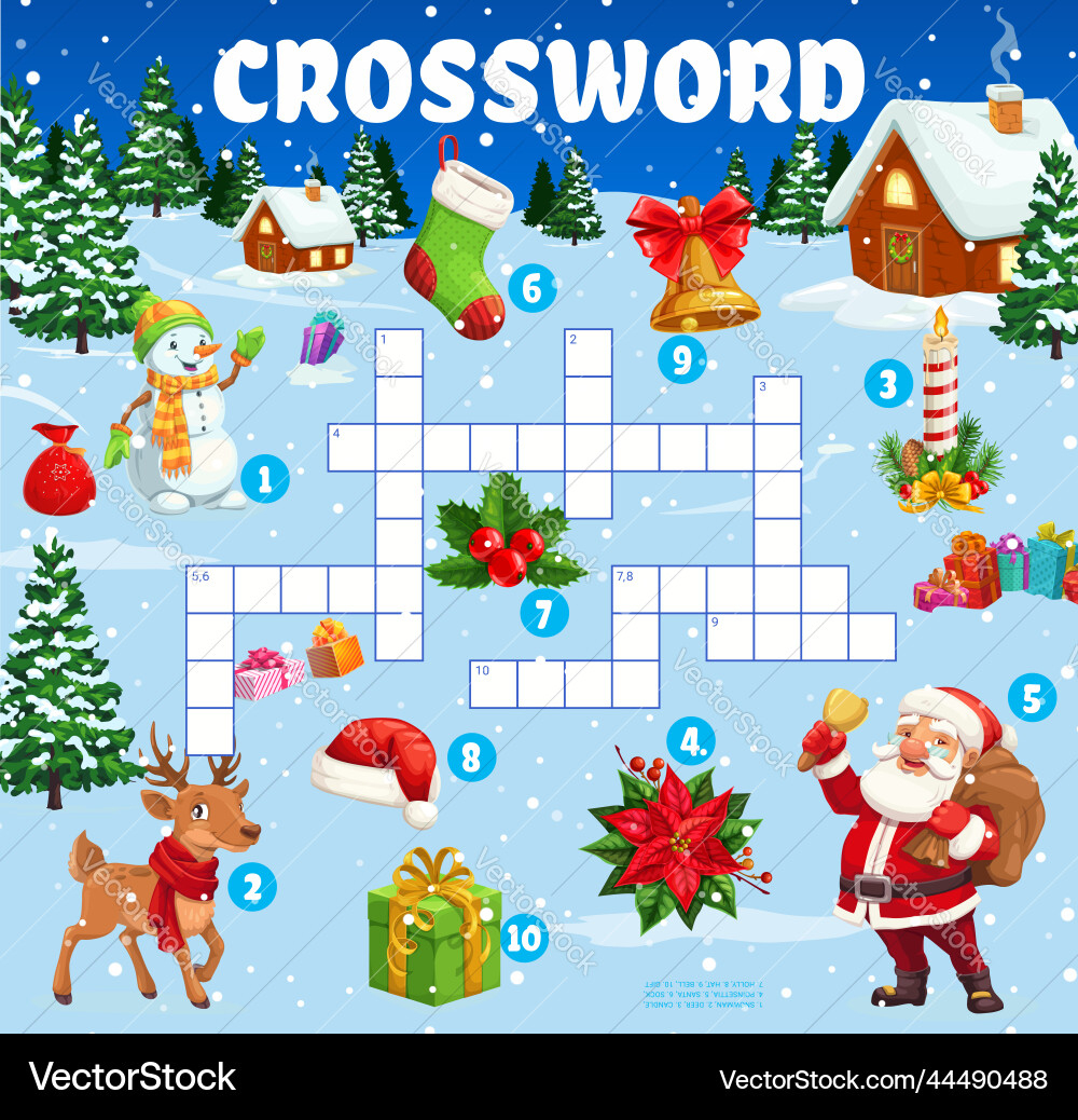 christmas crossword puzzle game royalty free vector pertaining to christmas scene crossword clue Christmas Crossword Puzzle Game – Royalty-Free Vector pertaining to Christmas Scene Crossword Clue