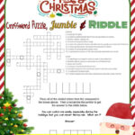 Christmas Crossword Puzzle, Jumble, And Riddle Jokes Activity In Spot For Some Christmas Decorations Crossword