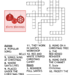 Christmas Crossword Puzzle   Wordmint Regarding Crossword Puzzle Printable Christmas