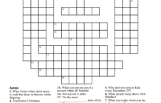 Christmas Crossword Puzzle – Wordmint regarding Free Christmas Crossword Puzzle To Print