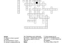 Christmas Crossword – Wordmint in Traditional Christmas Dessert Crossword