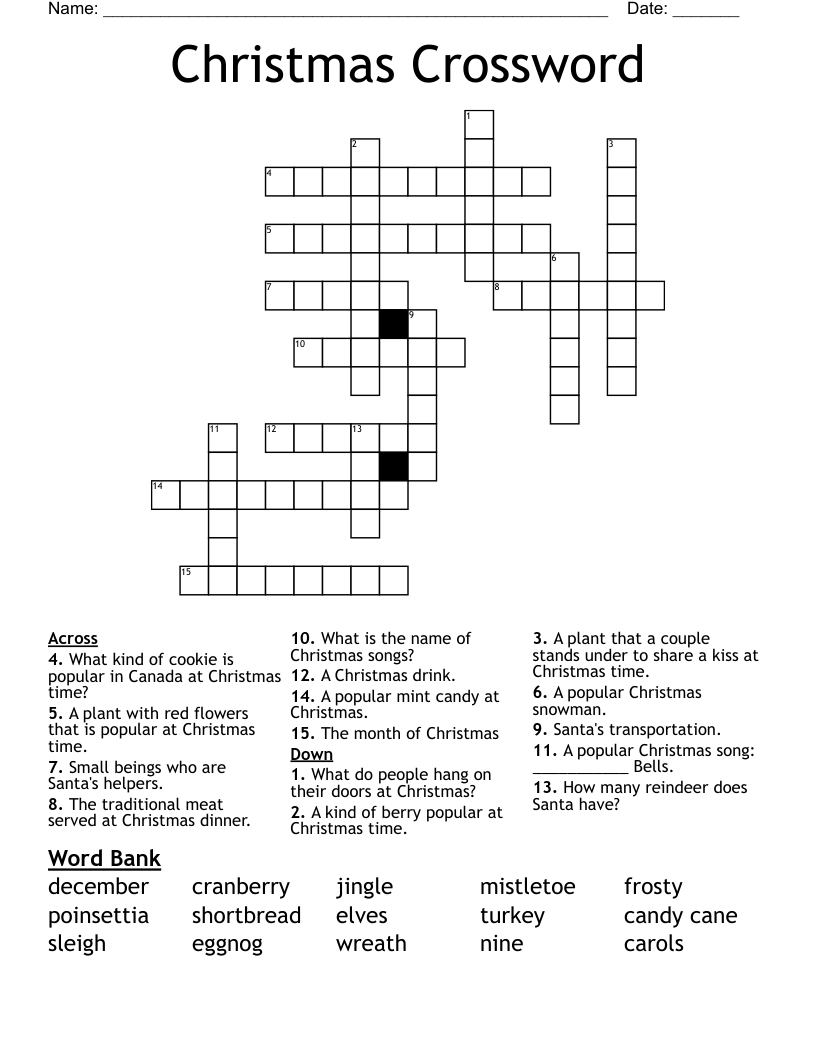 christmas crossword wordmint in traditional christmas drink crossword Christmas Crossword - Wordmint in Traditional Christmas Drink Crossword